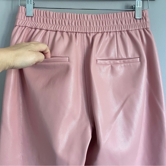 CAMI NYC Pink Dalton Faux Vegan Leather Joggers Pants - S, $275US - Picture 8 of 12